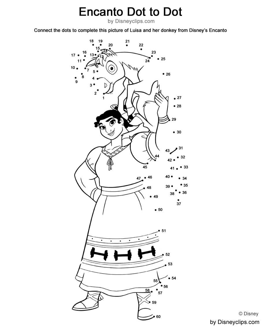 Printable Disney Dot-To-Dot Coloring Pages | Disneyclips intended for Free Disney Dot to Dot Printables