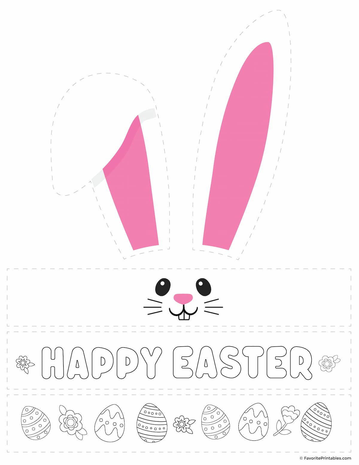 Printable Easter Bunny Ears Template - Free Download! - Favorite throughout Free Easter Hat Printables