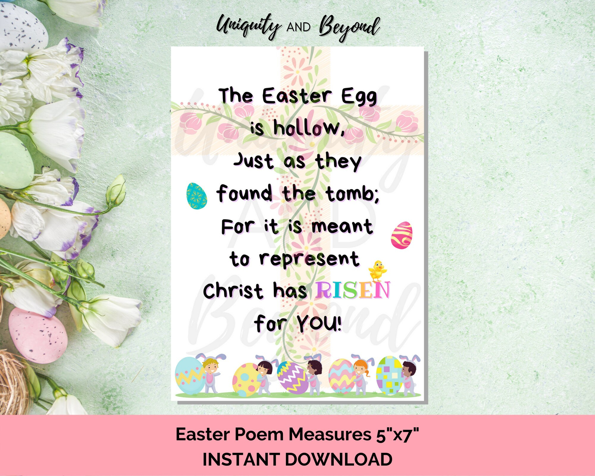 Printable Easter Poem, Easter Poem, Easter Poem For Kids, Easter inside Free Printable Religious Easter Poems