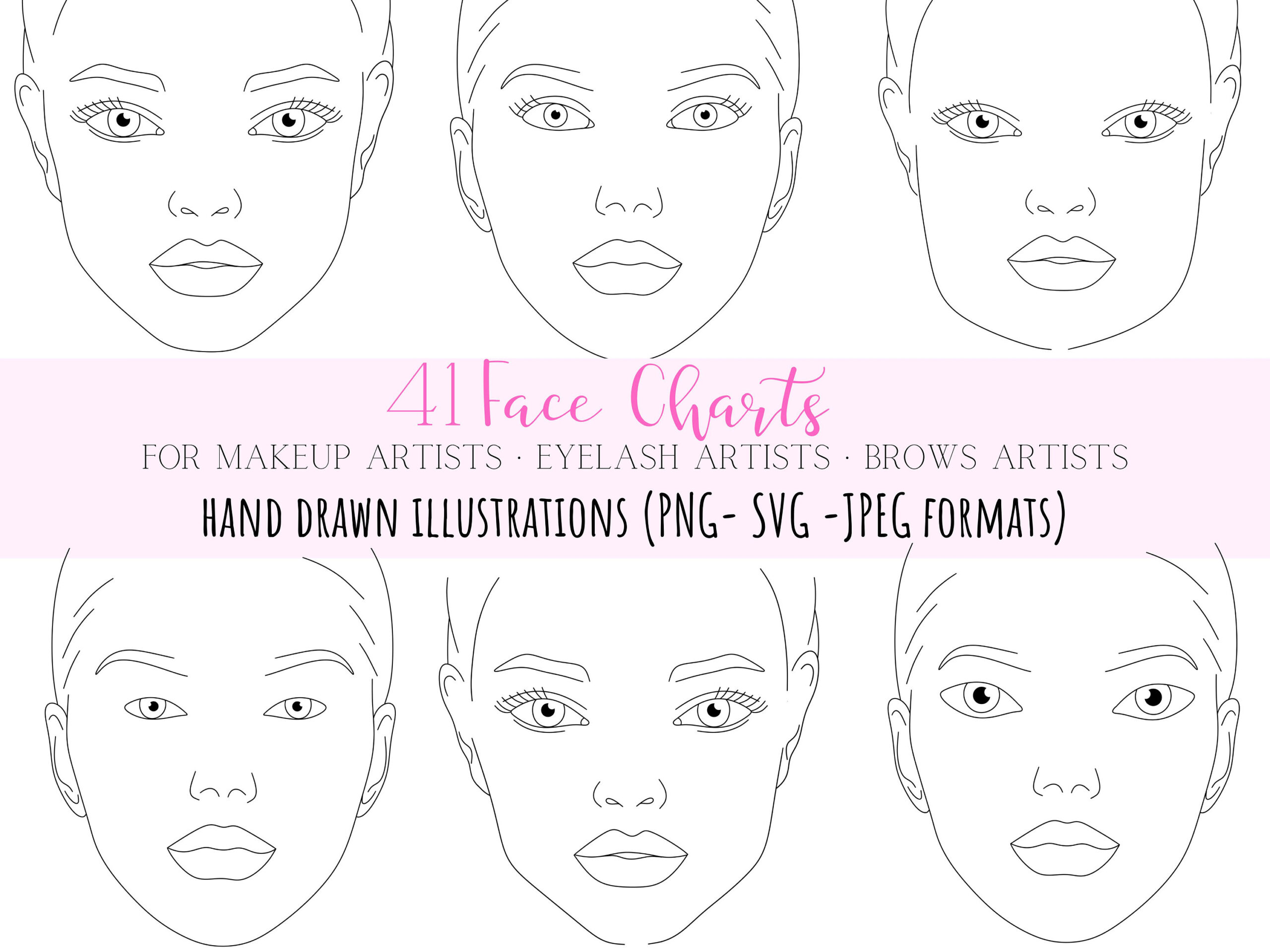 Printable Face Chart - Etsy Uk intended for Face Shape Chart Printable