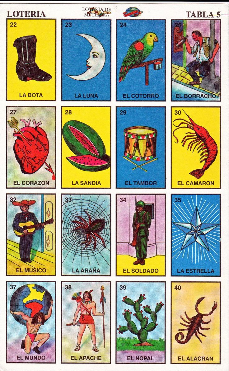 Printable Loteria Cards, The Complete Set Of 10 Tablas, Printable regarding Downloadable Free Printable Loteria Game Cards