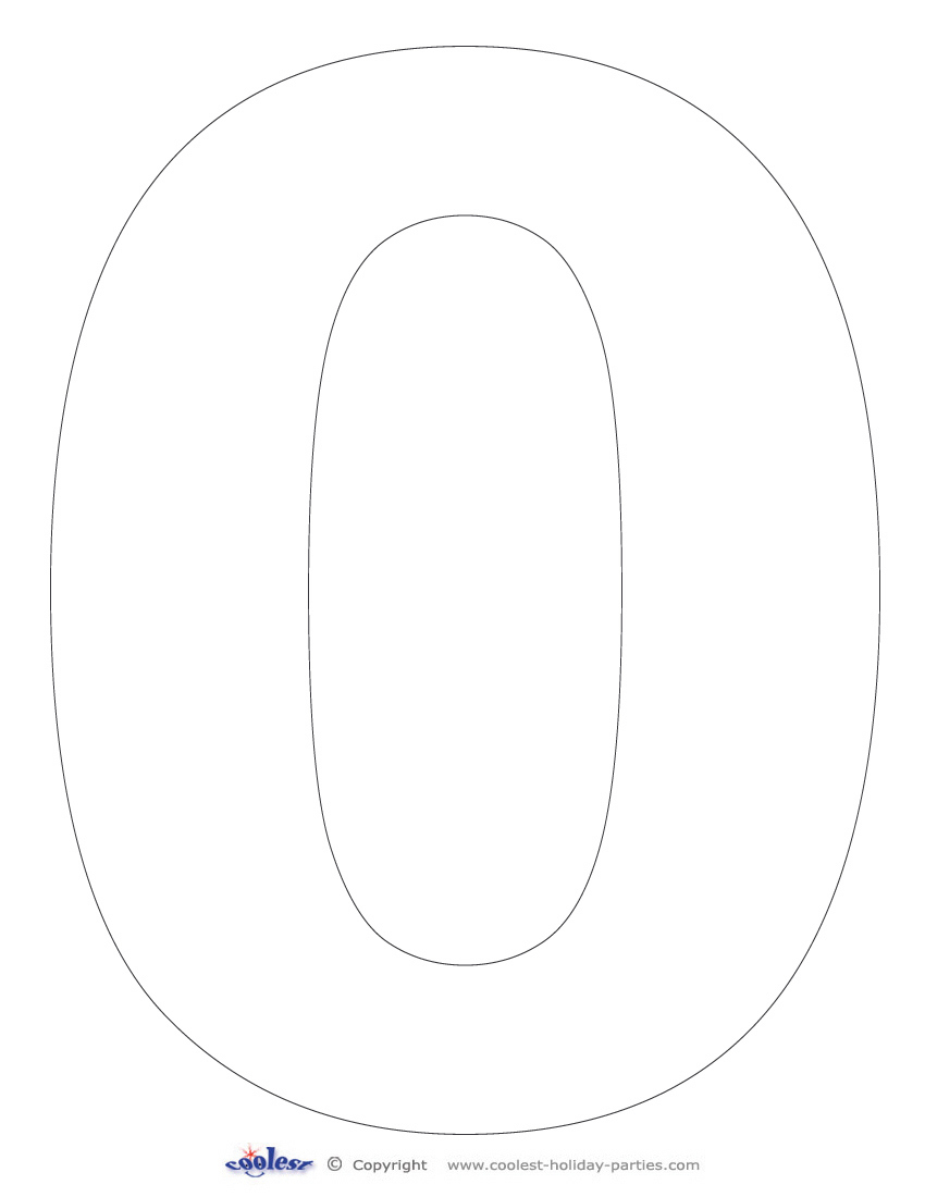 Printable Number 0 - Coolest Free Printables within Printable Number Stencils For Cakes
