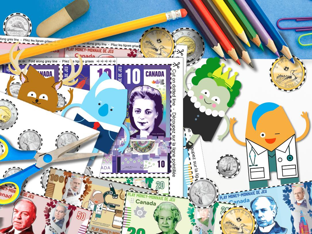 Printable Play Money - Bank Of Canada Museum inside Canadian Play Money Printables Free
