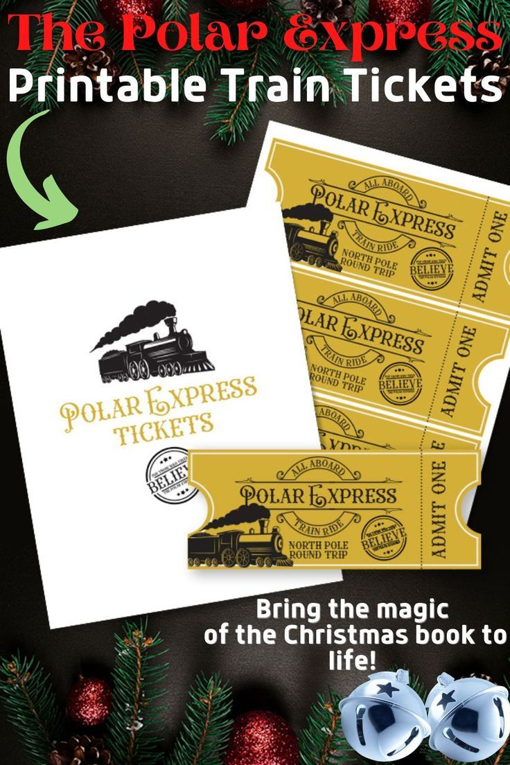 Printable Polar Express Train Tickets Pdf in Free Printable Play Train Tickets