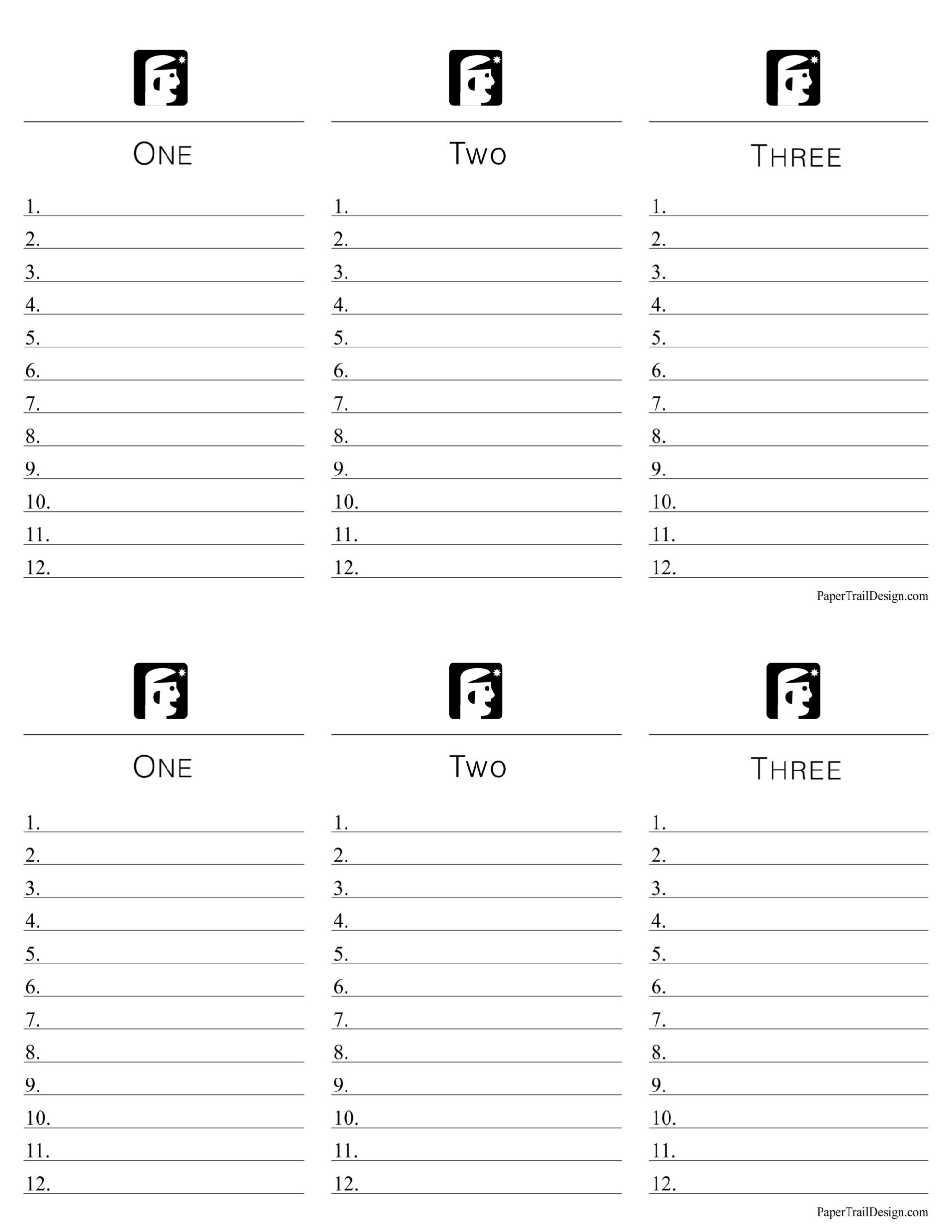 Printable Scattergories Game - Paper Trail Design within Free Printable Scattergories Answer Sheets