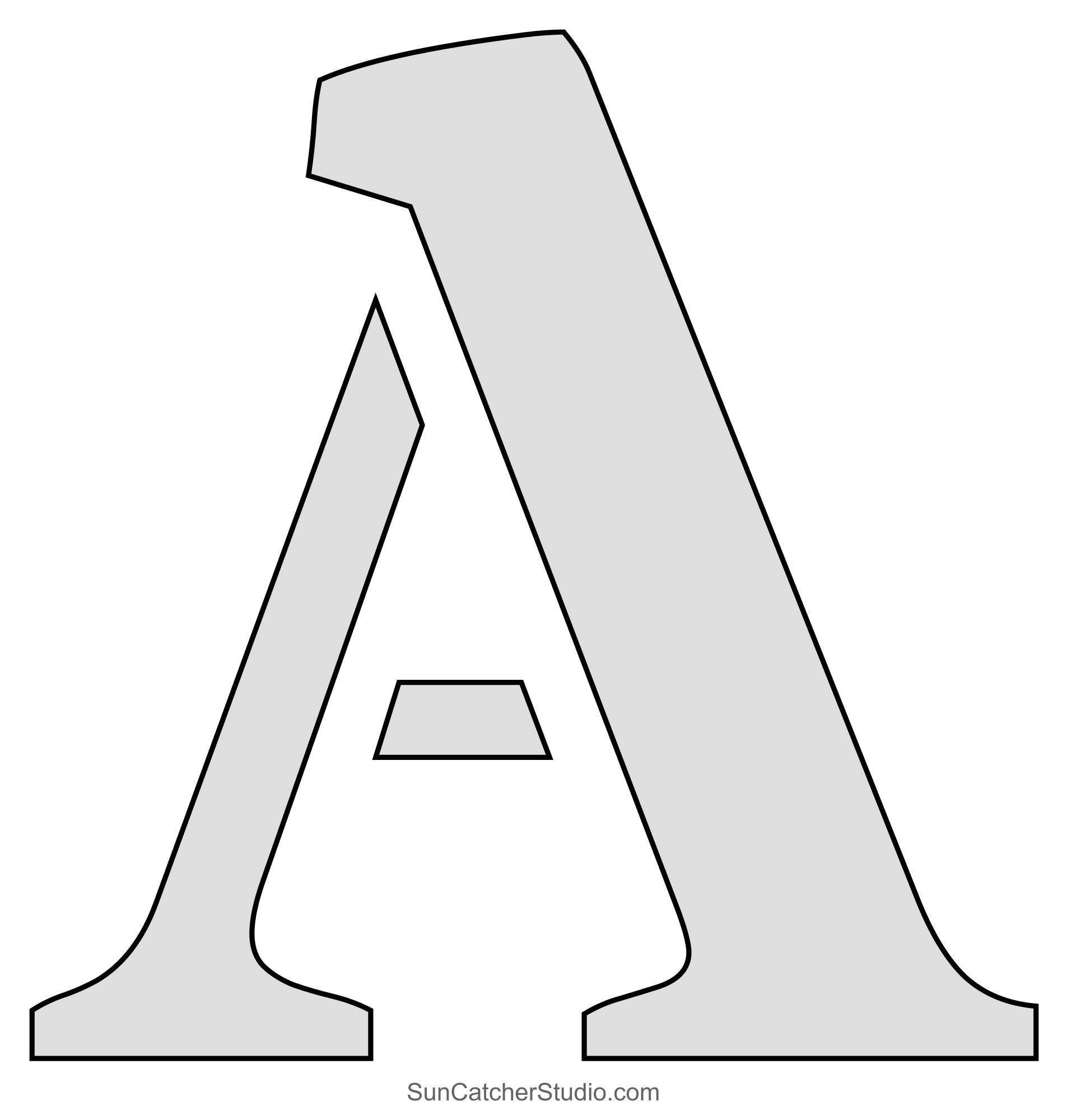 Printable Stencils (Free Alphabet Font And Letter Templates for Free Printable Apostrophe Stencil