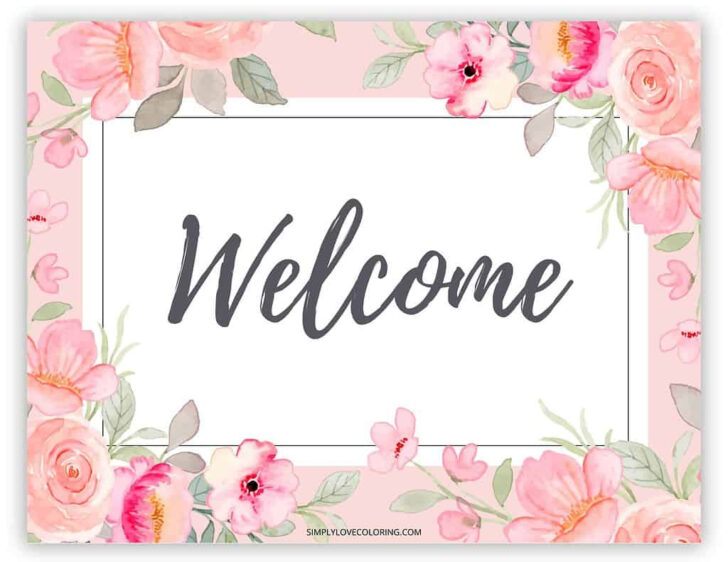 Free Printable Welcome Sign
