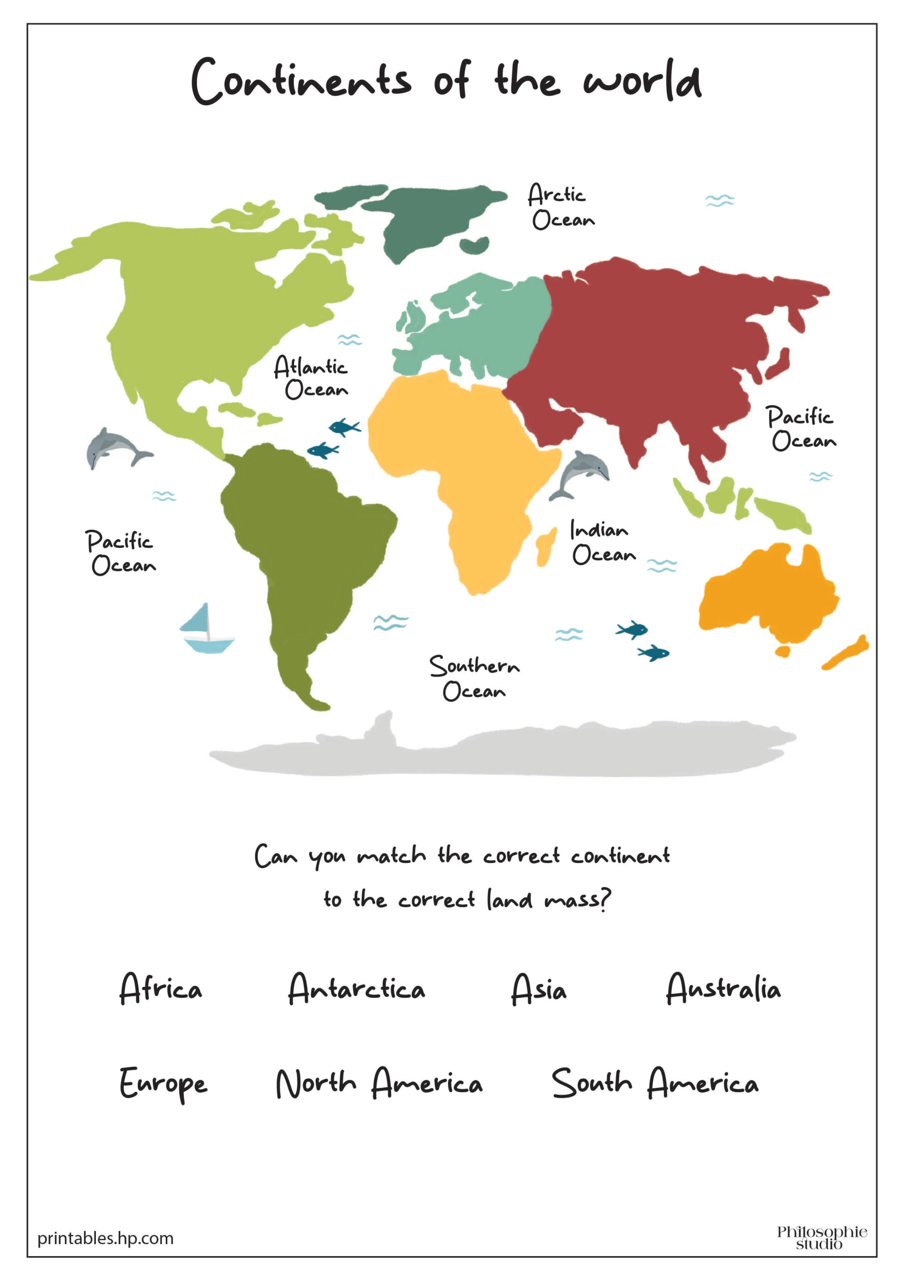Printables - Free Coloring Pages &amp;amp; Learning Worksheets | Hp inside Free Continent Printables