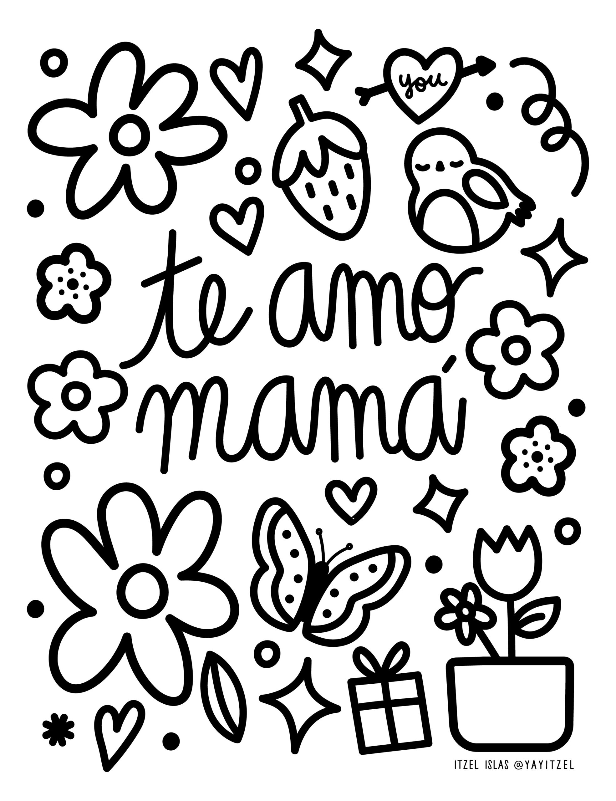 Printables - Free Coloring Pages &amp;amp; Learning Worksheets | Hp within Free Spanish Mothers Day Cards Printable