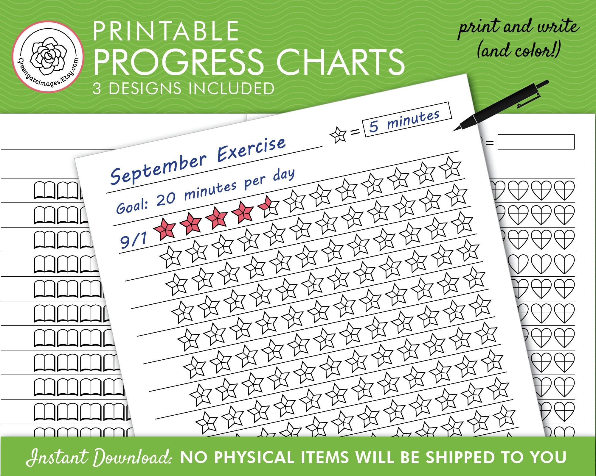 Progress Tracking Printables - Progress Chart, Printable inside Progress Chart Printable