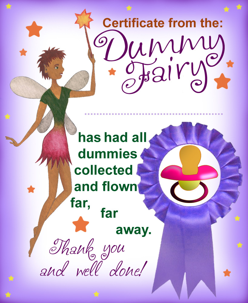 Purple Dummy Fairy Certificate - Rooftop Post Printables regarding Dummy Fairy Letter Free Printable