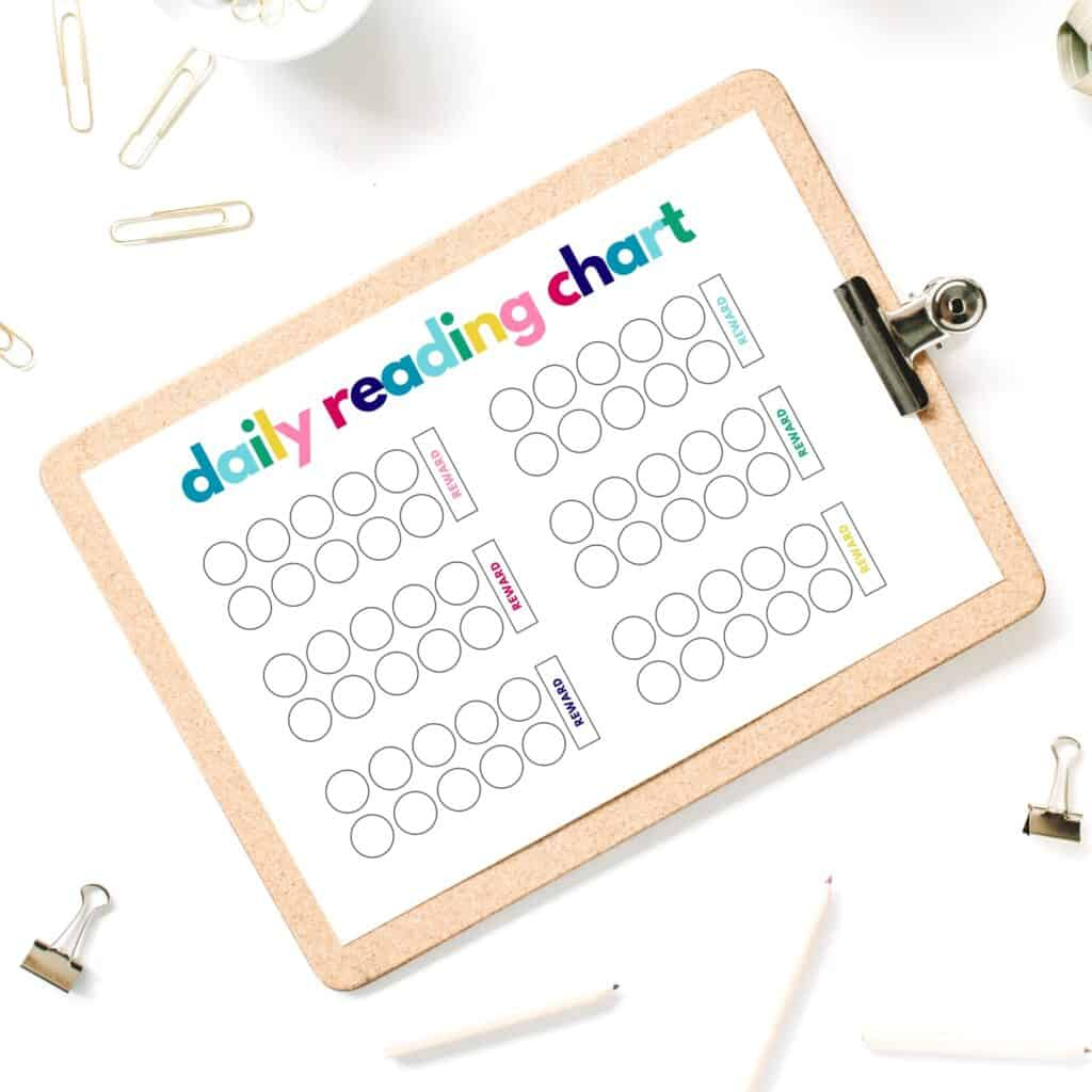 Reading Reward Chart For Kids - The Incremental Mama intended for Reading Reward Chart Printable