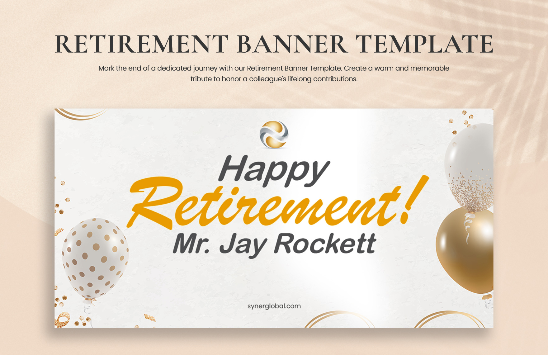Retirement Banner Template In Illustrator, Psd, Png - Download inside Free Printable Happy Retirement Banner