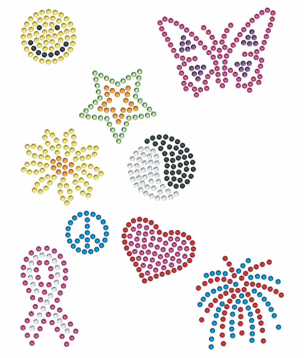 Rhinestone Genie Magnetic Rhinestone Template(S) - Variety in Free Printable Bedazzler Patterns
