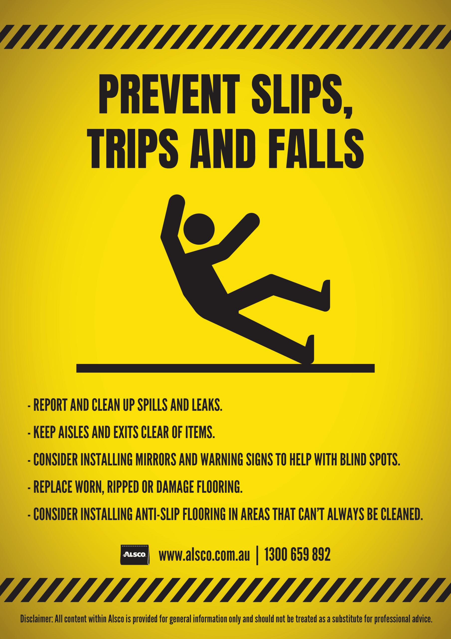 Safety Awareness Posters | Free Workplace Posters | Alsco First Aid in Free Printable Safety Posters For The Workplace