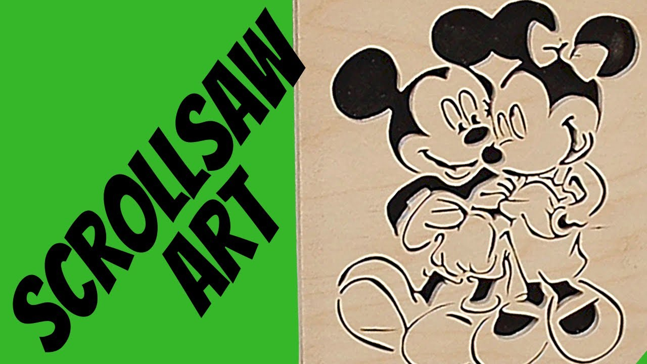 Scrollsaw Disney Mickey Mouse Picture: Brainfizz Does A Simple Beginners Project with Disney Scroll Saw Printable Patterns