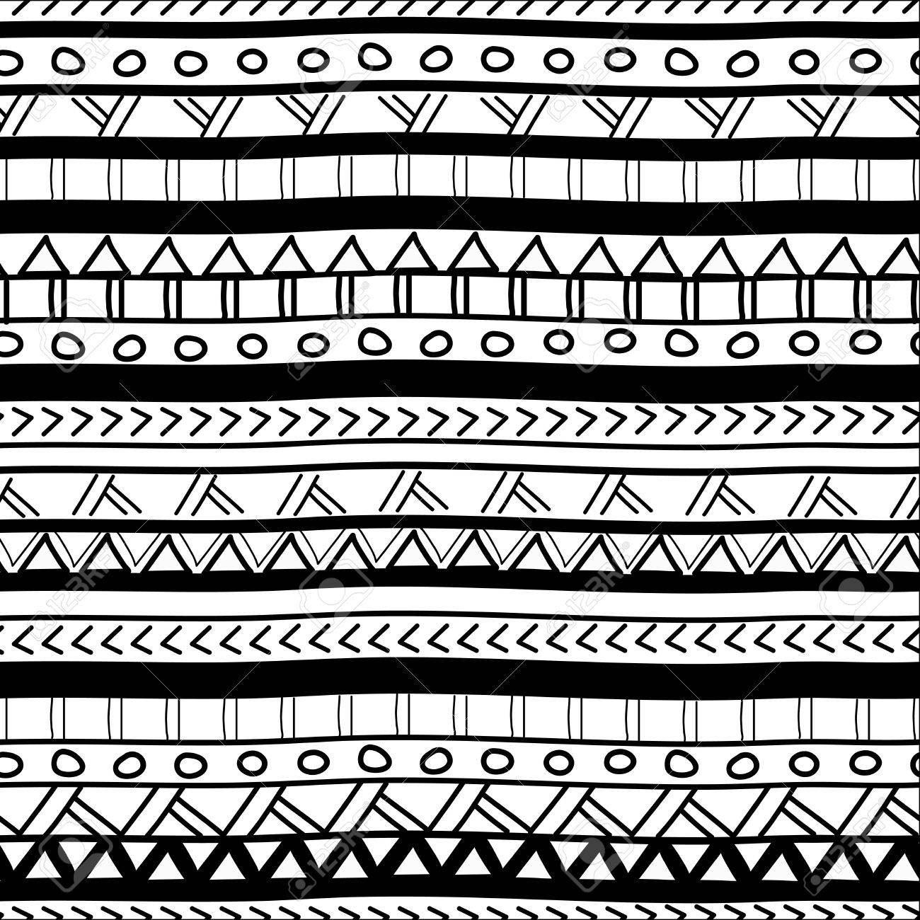 Seamless Background With Drawing Tribal Pattern Royalty Free Svg pertaining to Free Printable Tribal Patterns