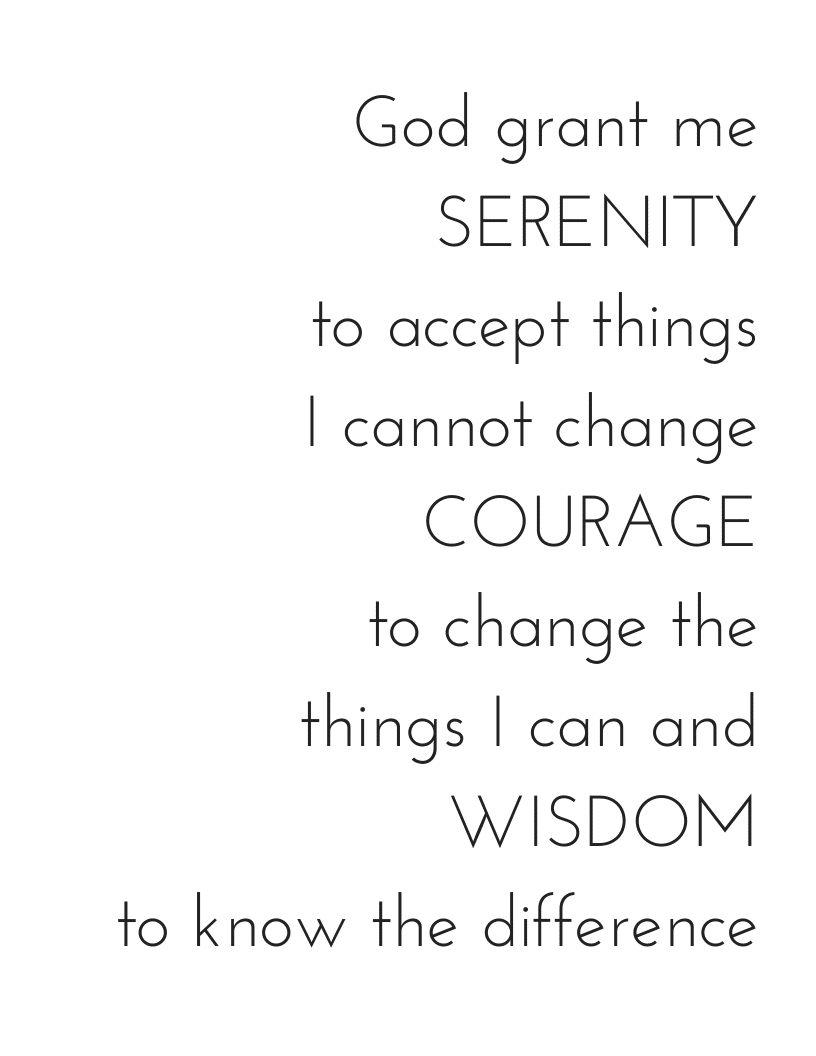 Serenity Prayer Printable - Hungry Happy Home regarding Free Printable Serenity Prayer