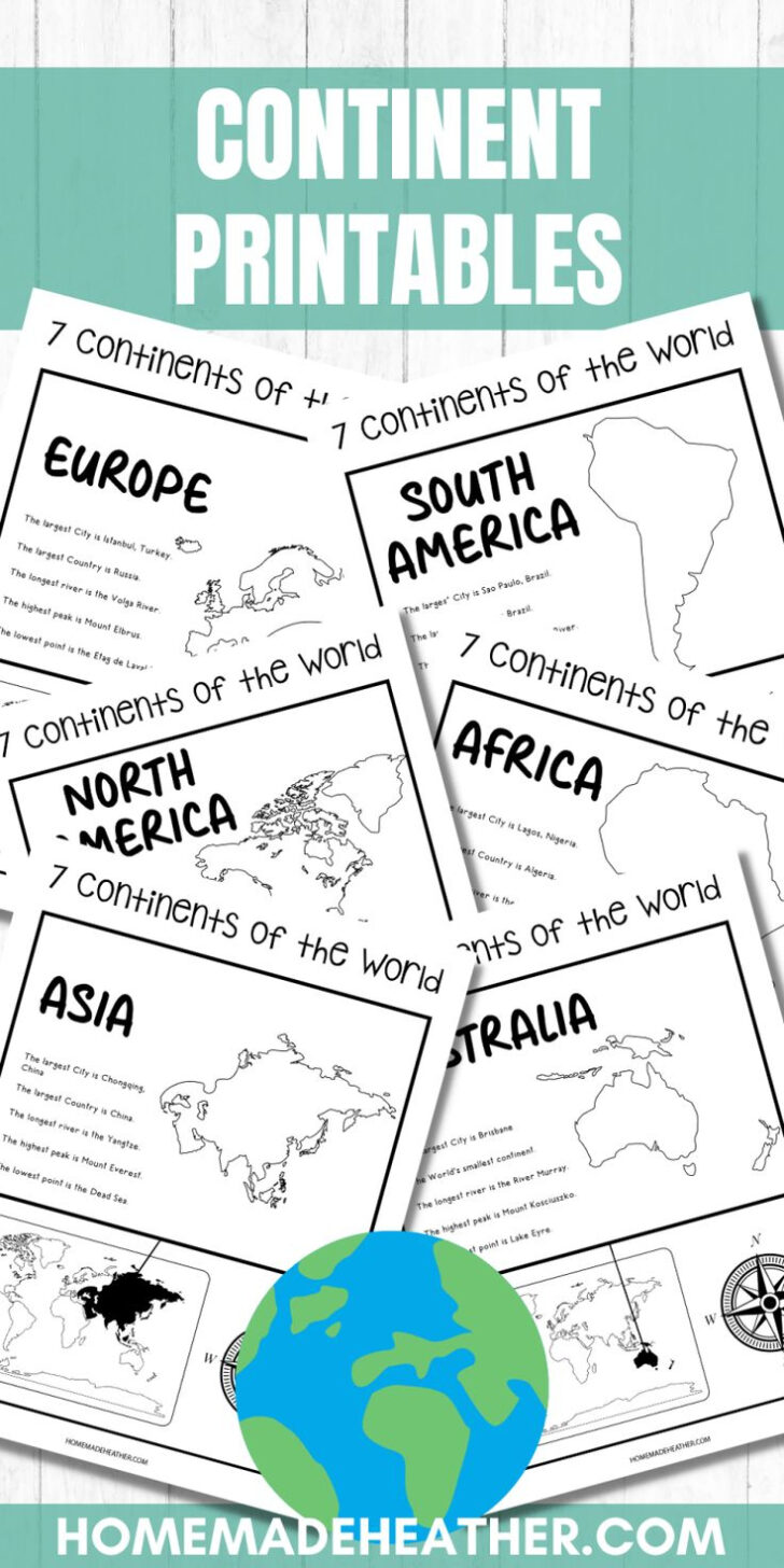 Free Continent Printables