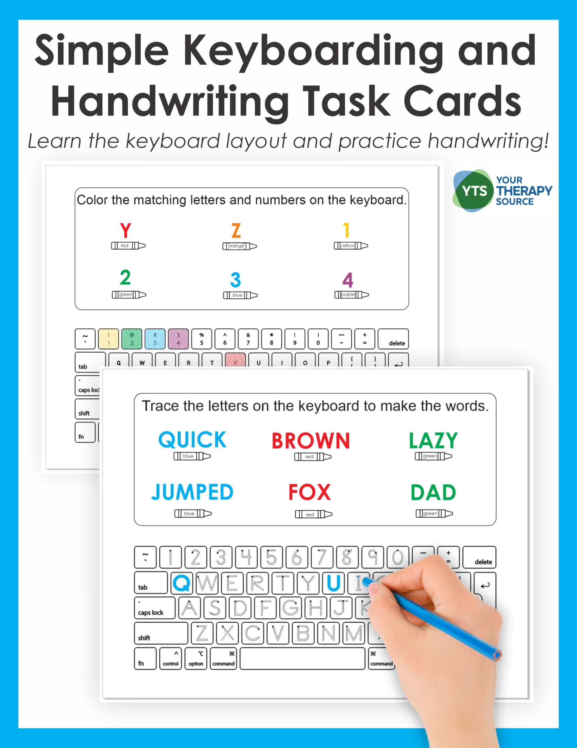 Simple Keyboarding And Handwriting Task Practice - Worksheets Library with Free Printable Typing Worksheets