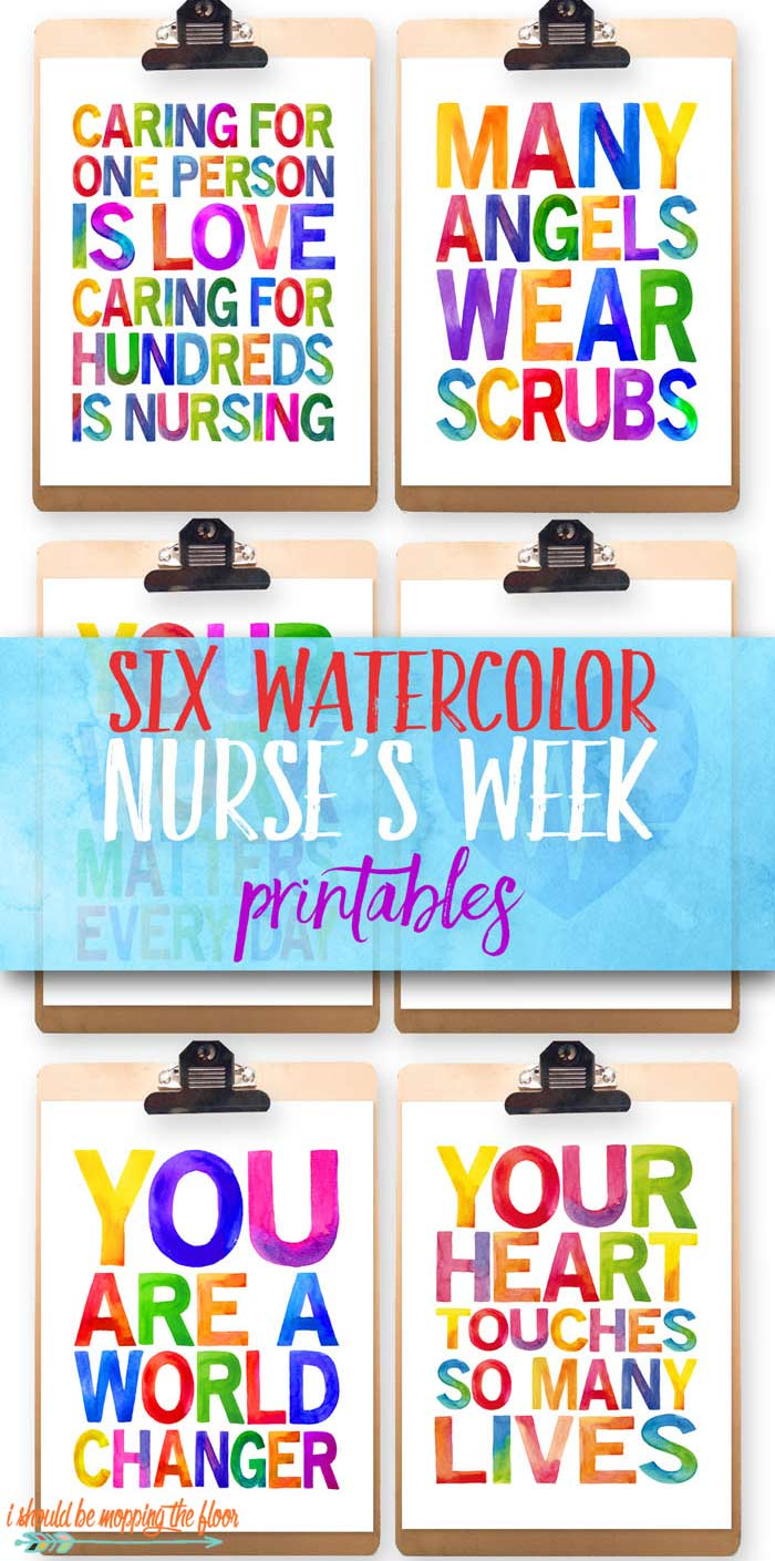Six Nurses Week Printables | I Should Be Mopping The Floor within Free Nurses Week Printables