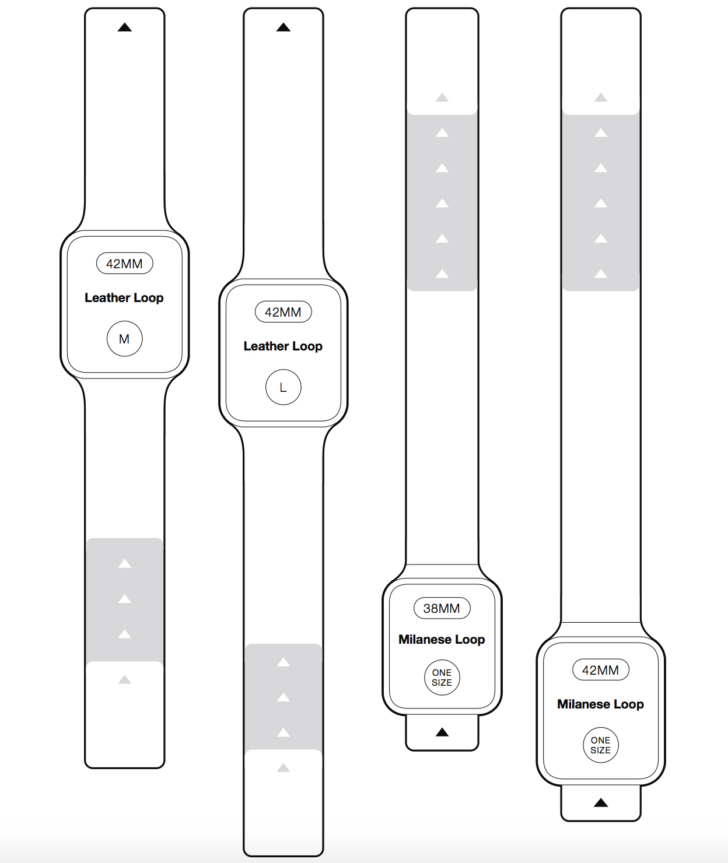 Apple Watch Band Size Chart Printable