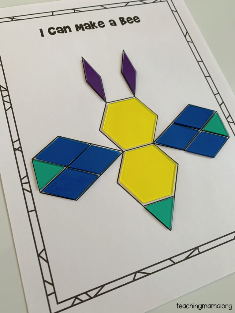 Spring Pattern Block Printables - Teaching Mama regarding Free Pattern Blocks Printables
