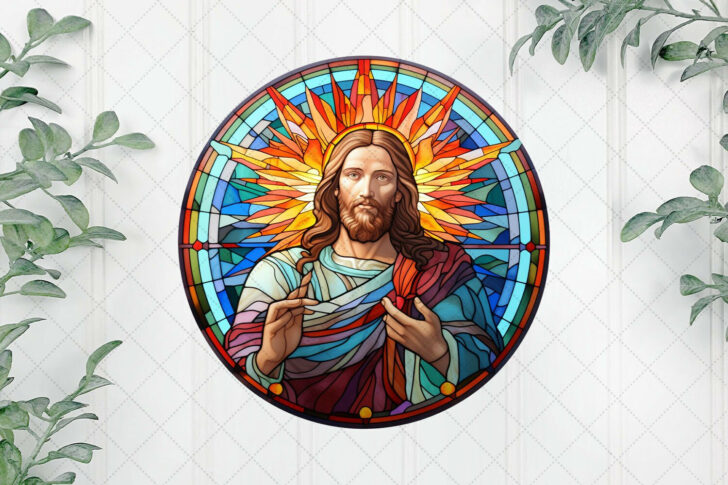 Free Stained Glass Patterns Printable Jesus
