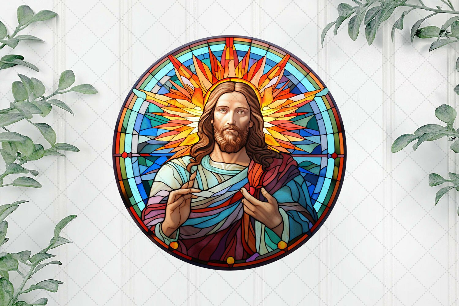 Stained Glass Nativity Jesus Clipart (2929617) with Free Stained Glass Patterns Printable Jesus