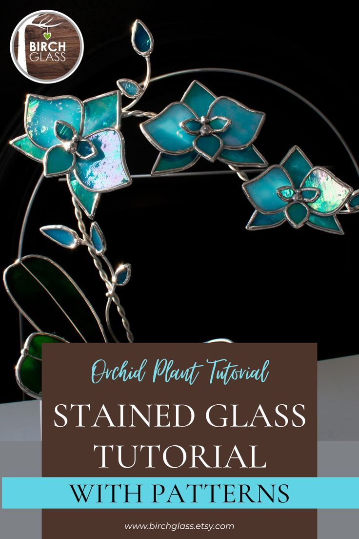 Stained Glass Orchid Patterns &amp;amp; Tutorial - Pdf - How-To intended for Free Printable Stained Glass Orchid Plant Patterns