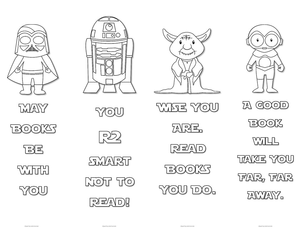 Star Wars Colouring Bookmarks - Set 3 | Print These Cute Sta… | Flickr pertaining to Free Printable Star Wars Bookmarks
