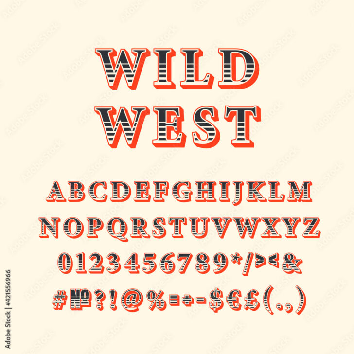 Free Printable Old Western Alphabet Stencils Templates