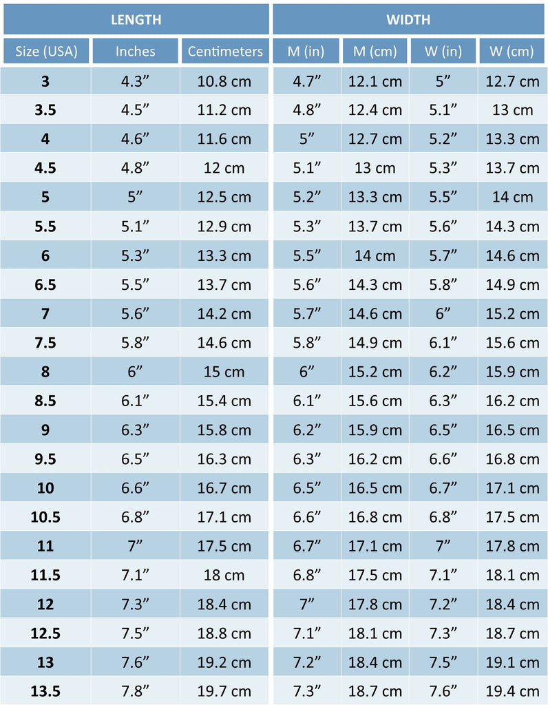 Stride Rite Size Chart Shop Inches with regard to Stride Rite Size Chart Printable