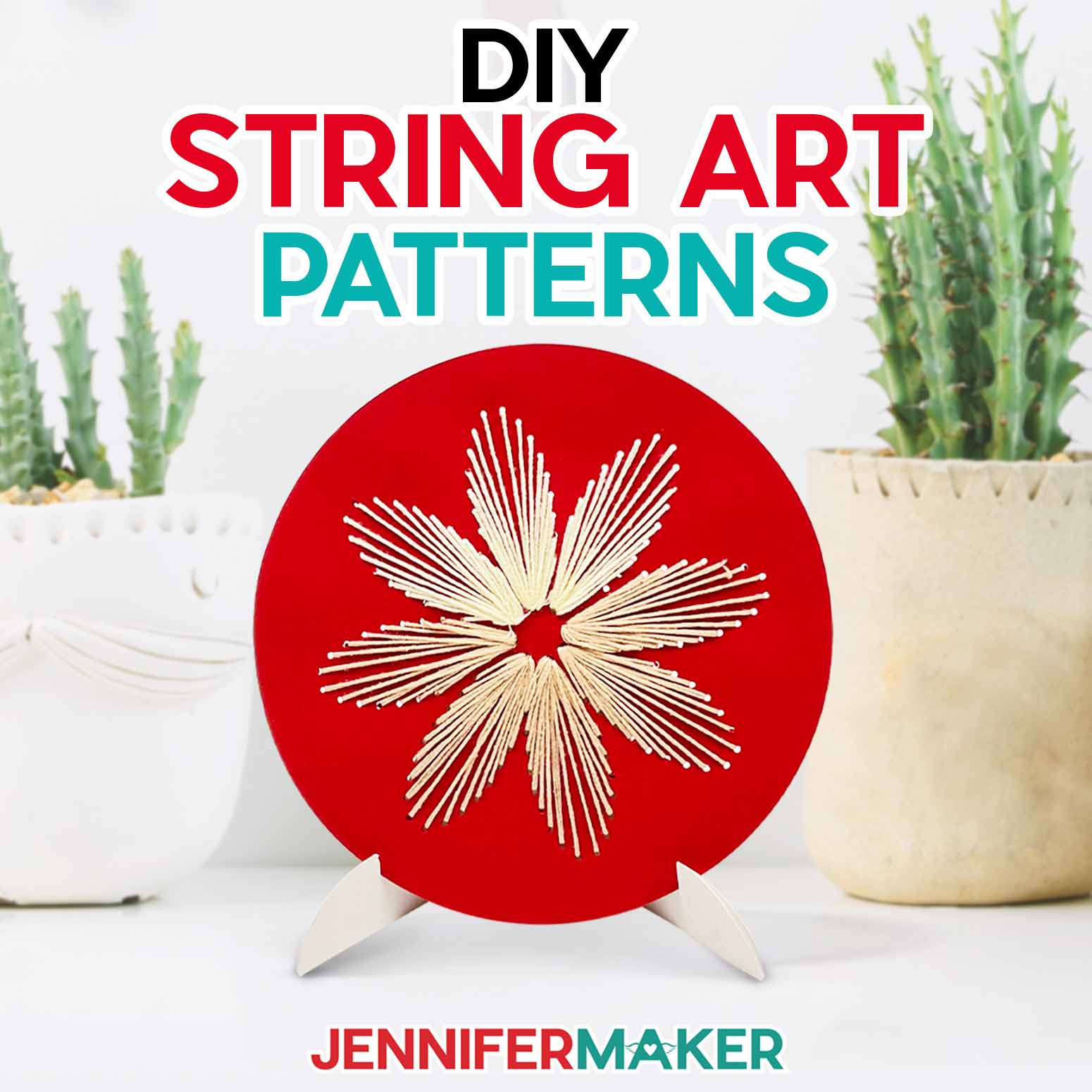 String Art Patterns For Beginners - No Nails Needed! - Jennifer Maker inside 30 Free Printable String Art Patterns