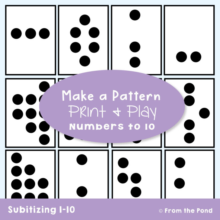 Free Printable Subitizing Cards