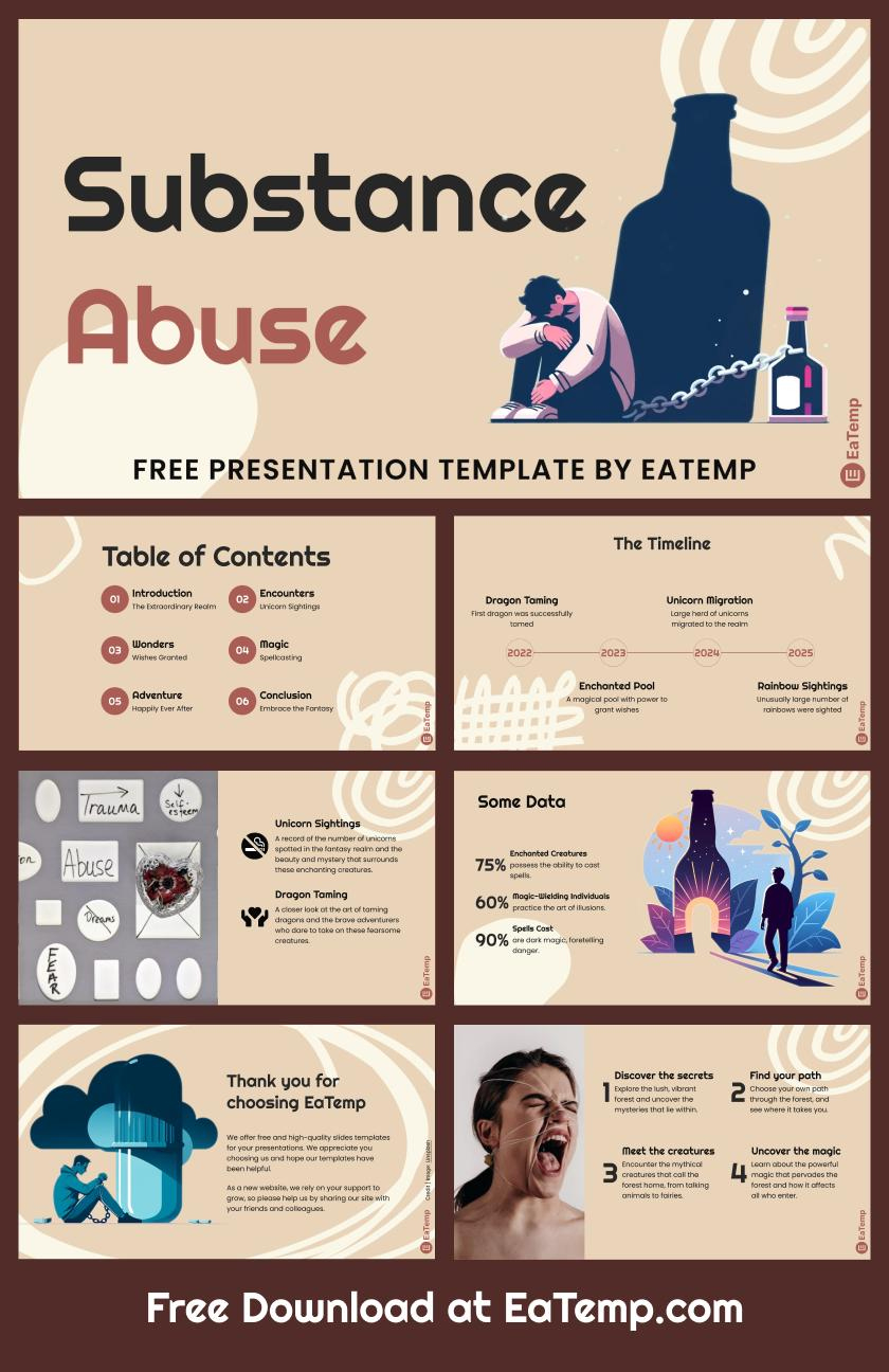 Substance Abuse Powerpoint Presentation Template &amp;amp; Google Slides Theme with Free Substance Abuse Powerpoint Templates
