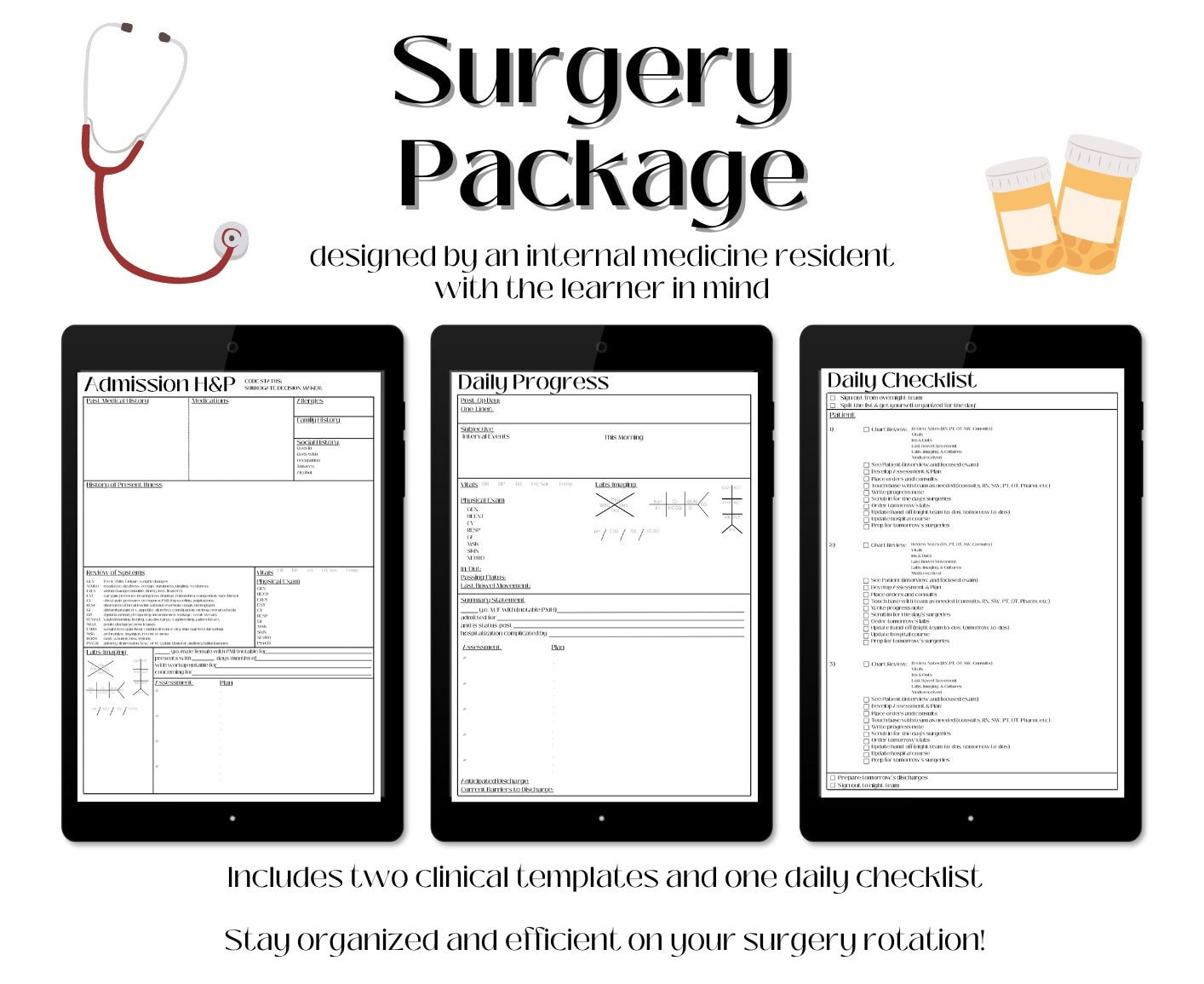 Surgery Preference Card Template - Etsy inside Free Surgeon Preference Card Template