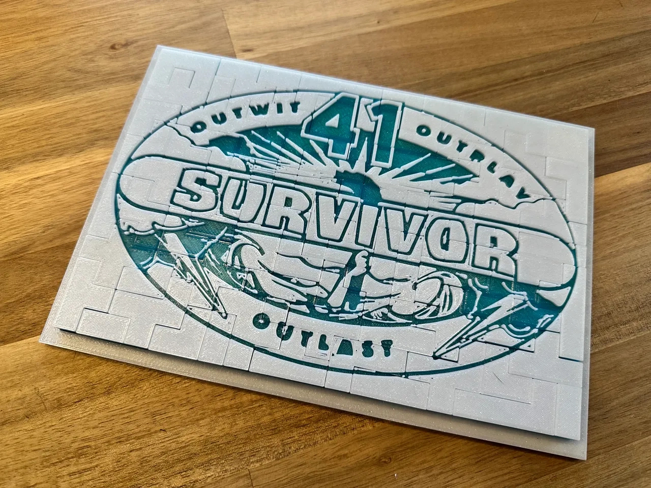 Survivor 41 - 75 Piece Logo Puzzleschultzeey | Download Free pertaining to Free Survivor Printables