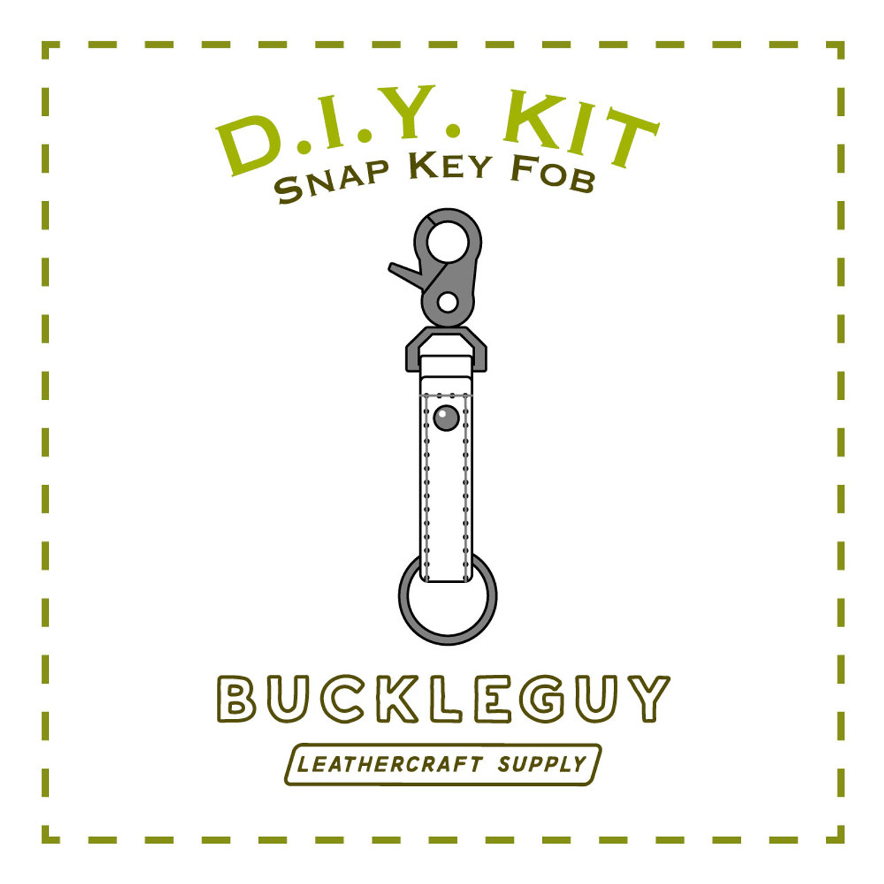 Swivel Snap Key Fob Leather Pattern, Pdf Template - Buckleguy intended for Free Printable Leather Key Fob Pattern