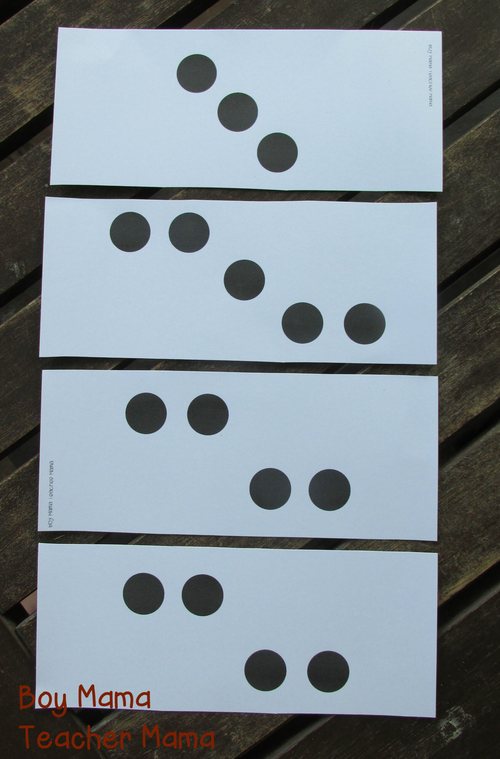 Teacher Mama: Free Subitizing Dot Cards {After School Linky} - Boy intended for Free Printable Subitizing Cards