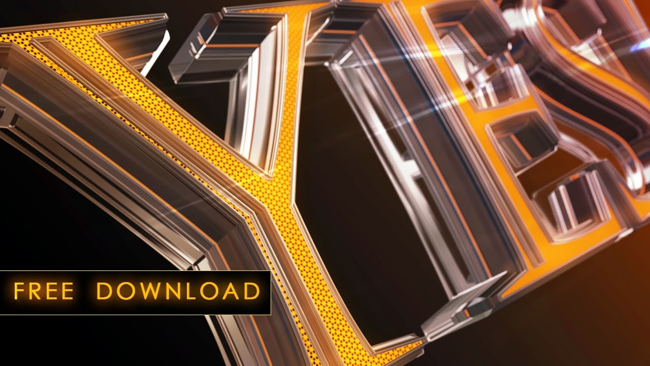 Template Free For Cinema 4D - Text Led Style regarding Free C4D Text Templates