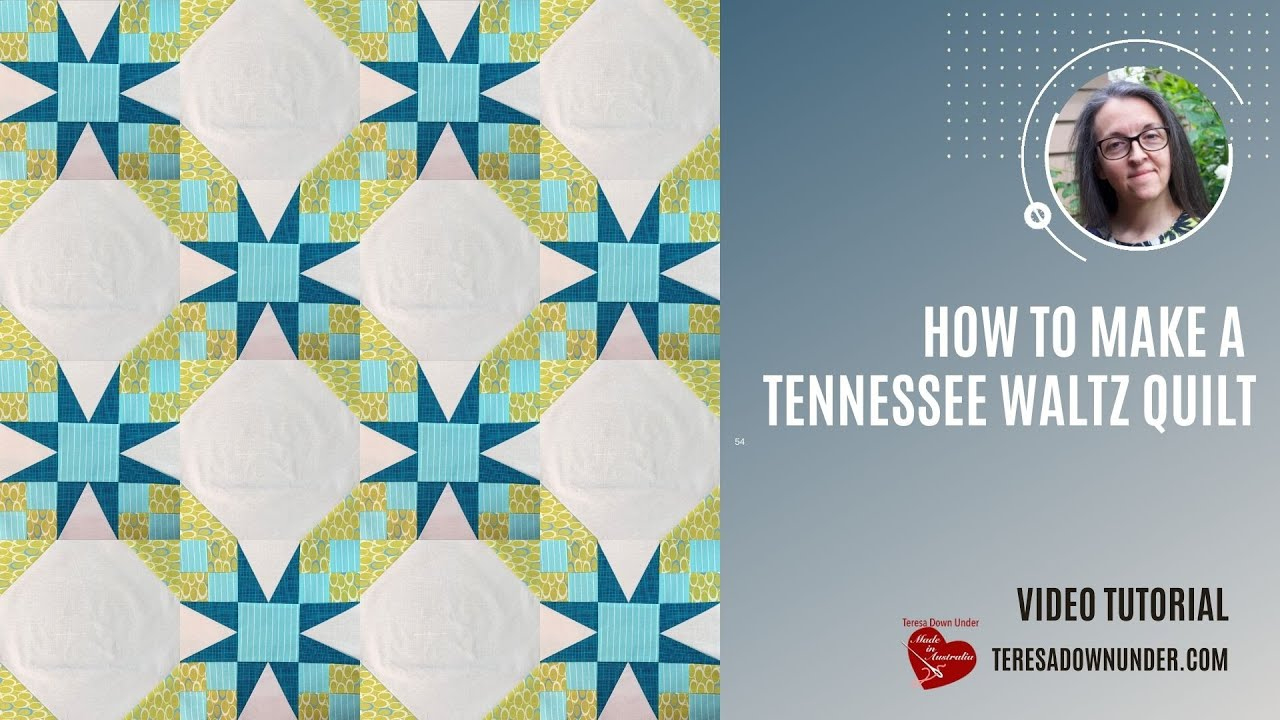 Tennessee Waltz Quilt Video Tutorial with regard to Free Printable Tennessee Waltz Quilt Pattern