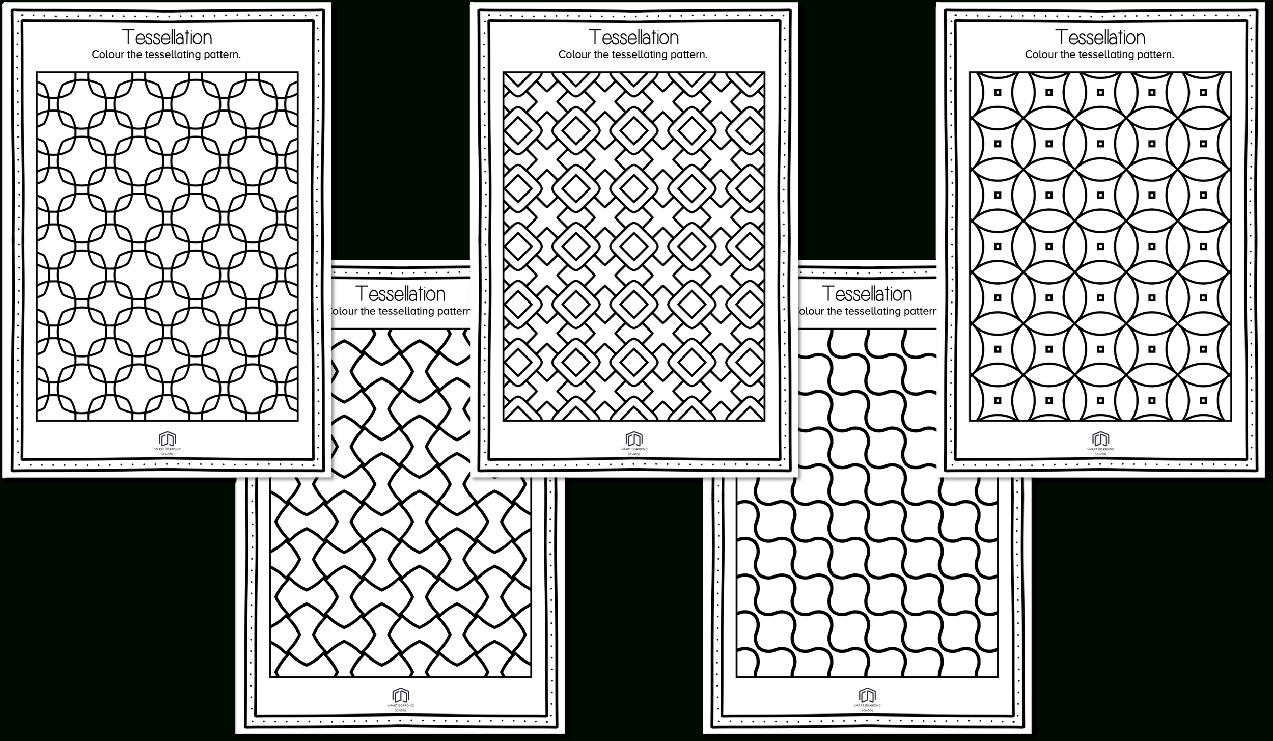 Tessellating Worksheet within Tessellation Patterns Printable Free
