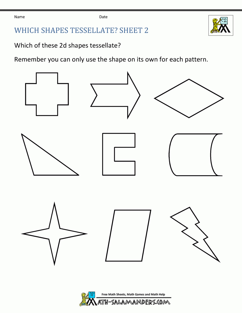 Tessellations In Geometry 1 with Tessellation Patterns Printable Free