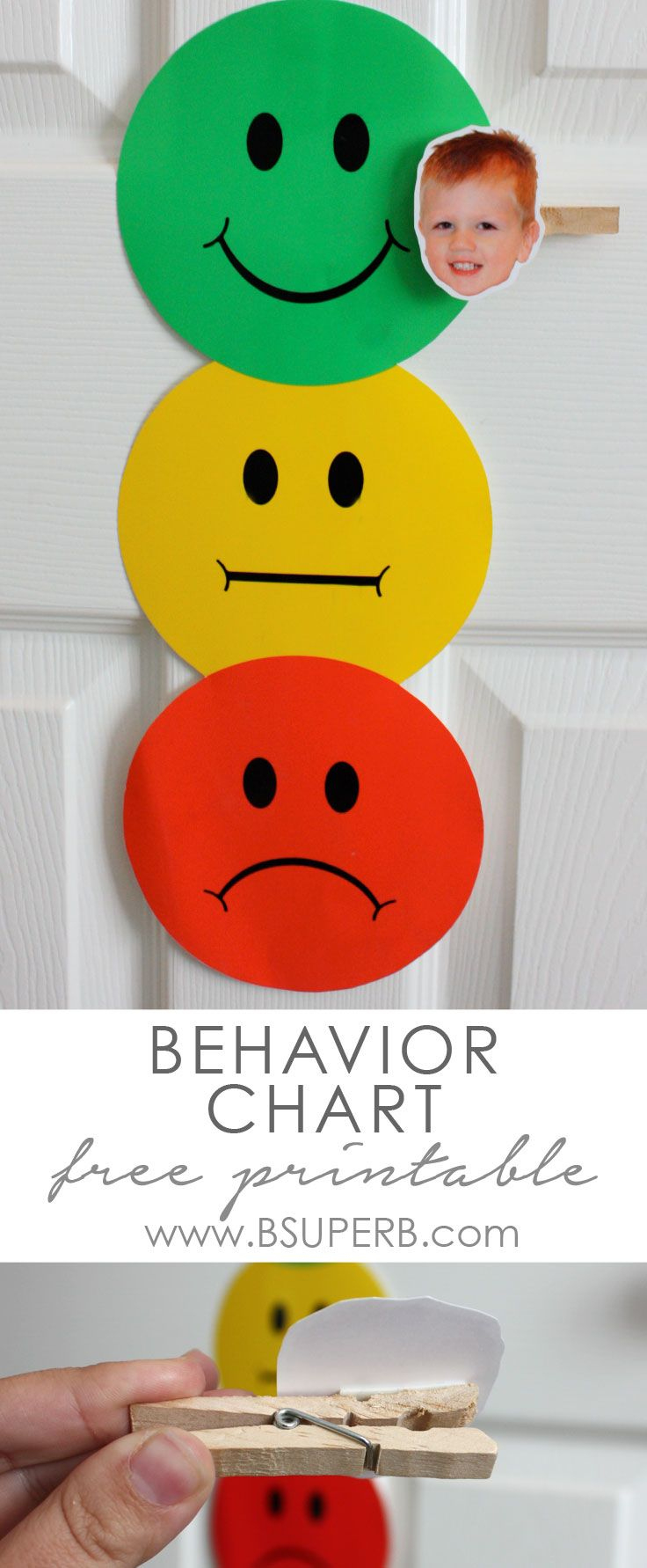 Toddler Behavior Chart - B Superb. with regard to Smiley Face Behavior Chart Printable