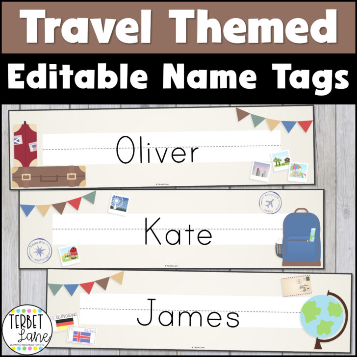 Free Field Trip Name Tags Template