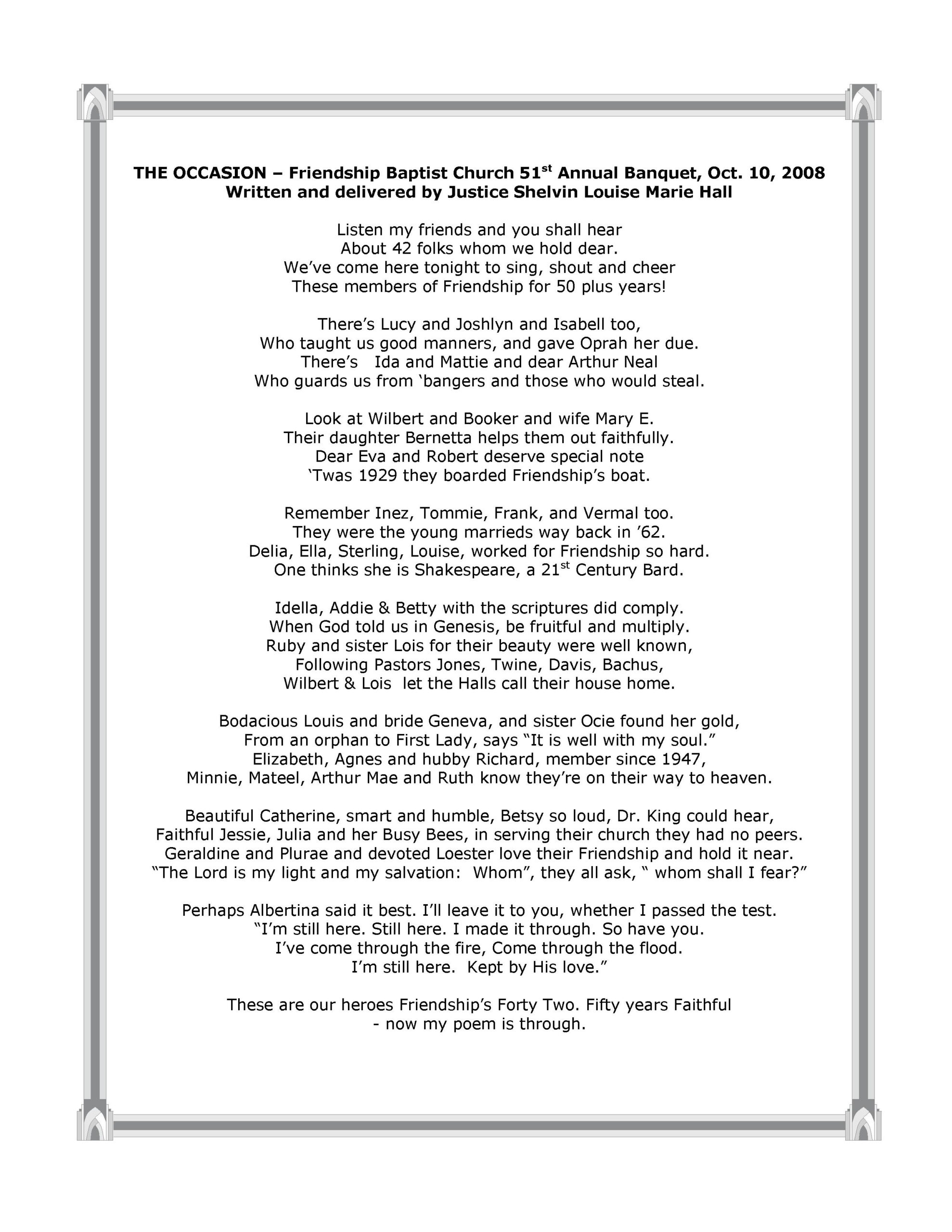 Tribute To Church Ushers | Zachgistporsmoni1980&amp;#039;S Ownd regarding Free Printable Poems For Ushers Anniversary