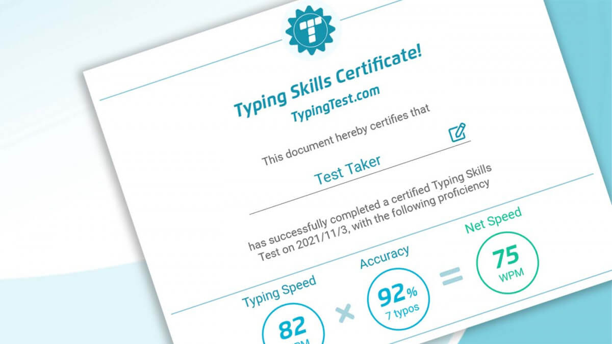 Typingtest Features And Updates within Free Typing Test With Printable Results