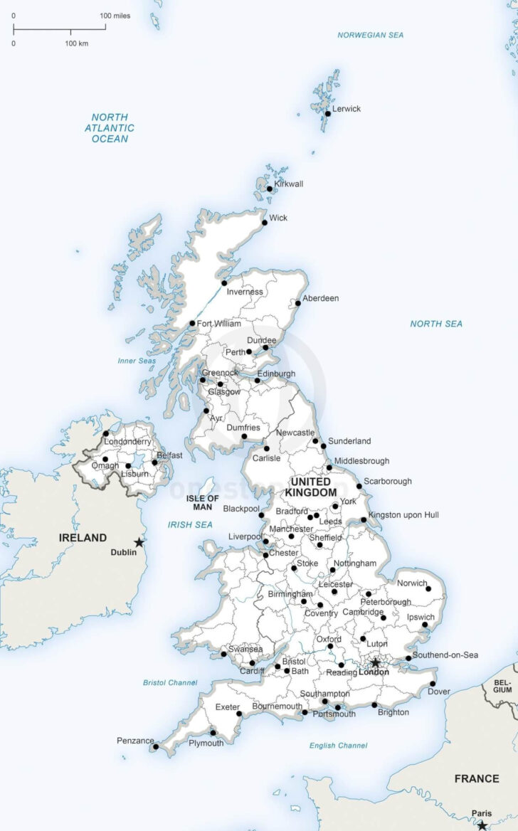Uk Map Printable Free