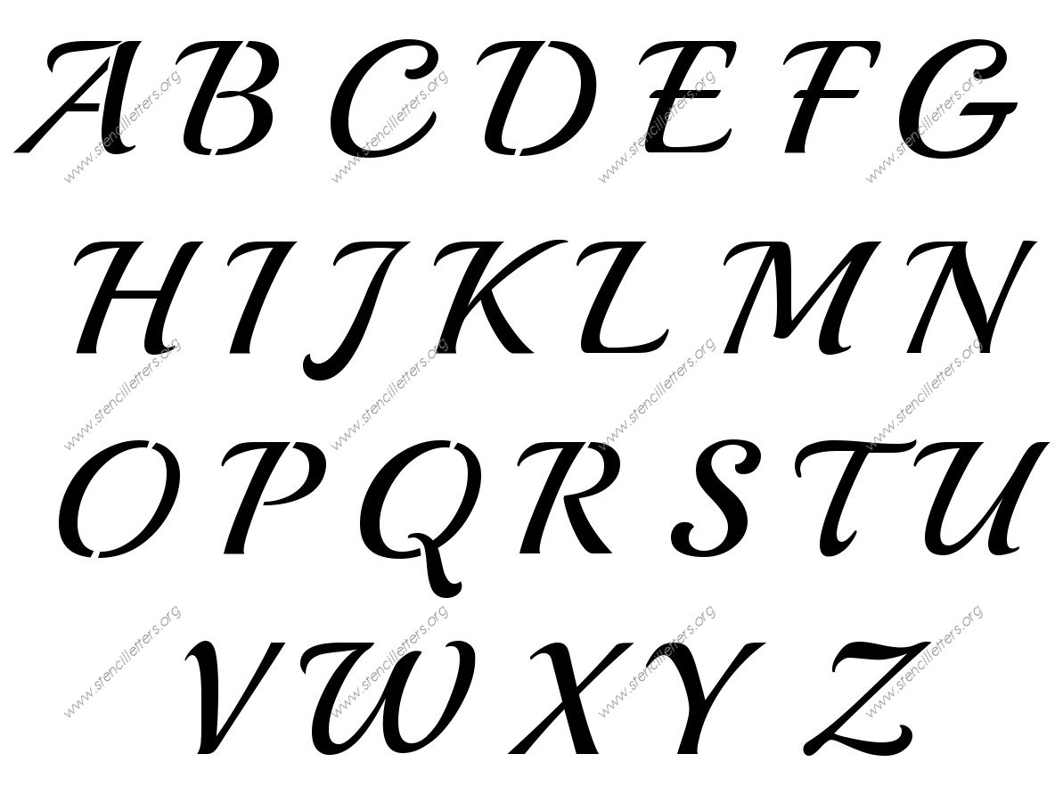 Vintage Calligraphy Number Stencils 0 To 9 Up To 36 Inch Printable with regard to Free Printable Vintage Number Stencils